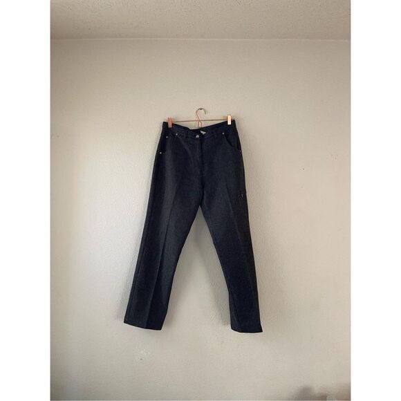 Woolrich wool grey trouser pants size 10 - Picture 1 of 9